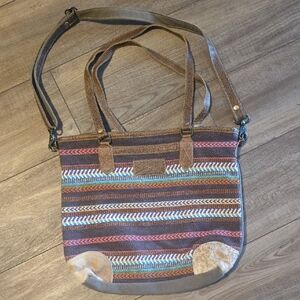 Myra Bag Multicolor Striped Women's Tote Bag